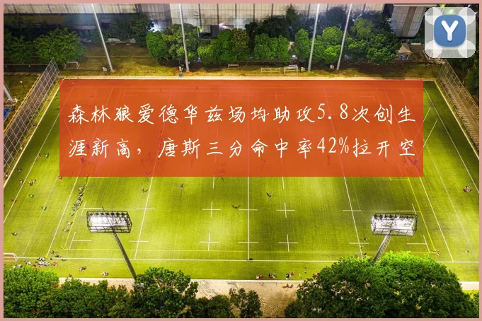 森林狼爱德华兹场均助攻5.8次创生涯新高，唐斯三分命中率42%拉开空间